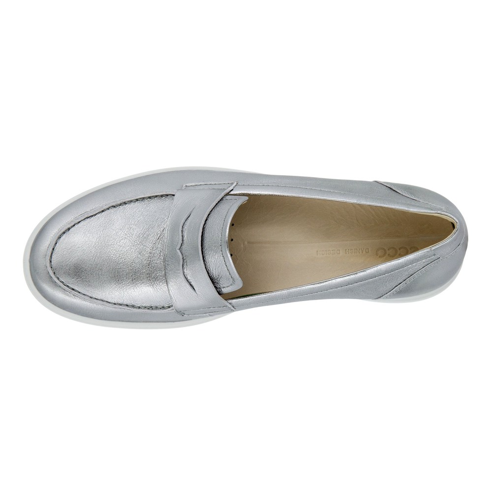 Loafers Mujer - ECCO Soft 7 - Plateados - FUG216508